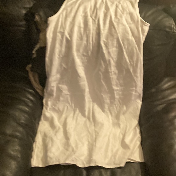 Everlily woman’s button up short sleeve, white dress, knee-high with collar med - Picture 2 of 3